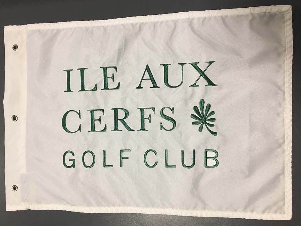Foto de bandera de Golf Bordada