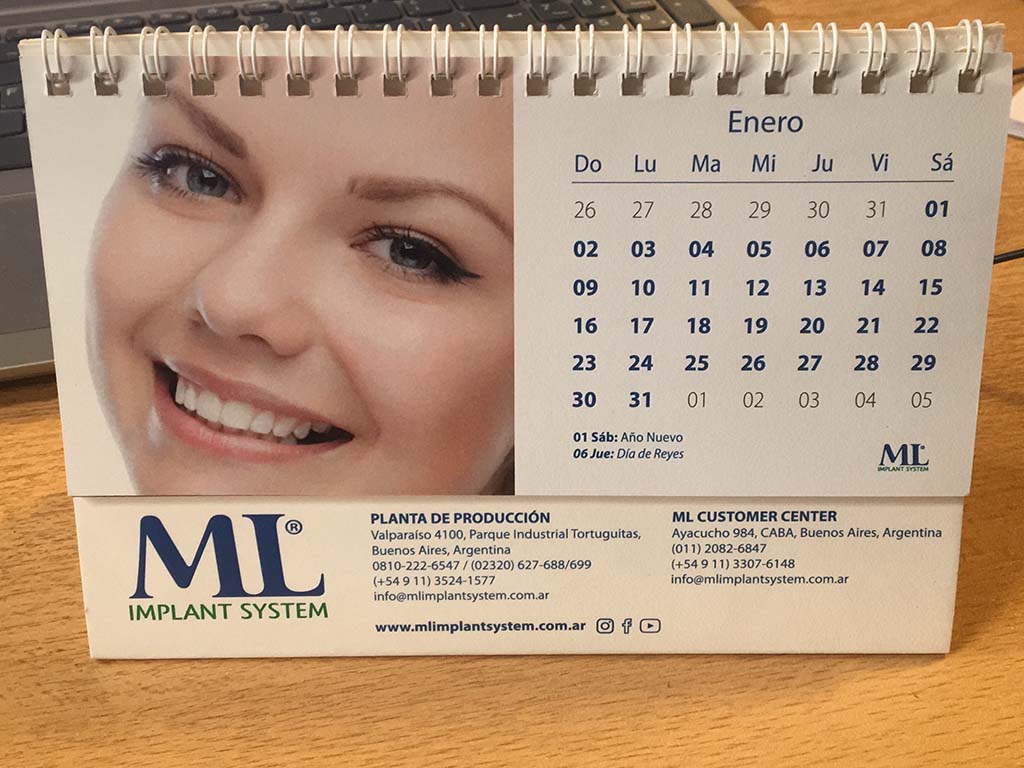 Foto de un calendario