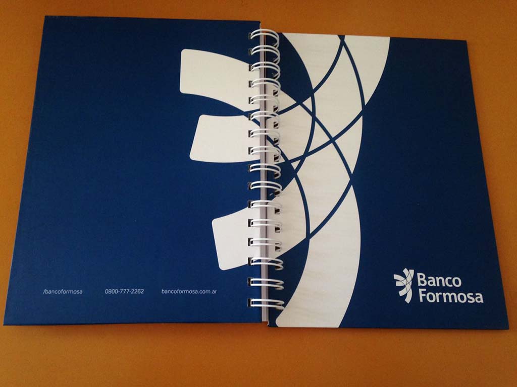 Foto de un cuaderno anillado